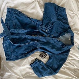 Grlfrnd denim romper